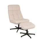 Outlet HUUS Draaifauteuil Alvar + Hocker