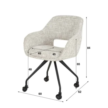 Hot HUUS Eetkamerstoel Angie (per 2 Stuks)