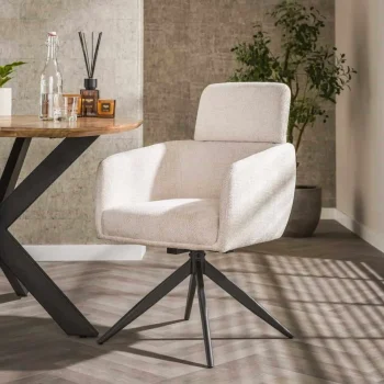 Outlet HUUS Eetkamerstoel Harrie (per 2 Stuks) Wit