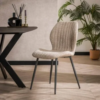 Hot HUUS Eetkamerstoel Lennie (per 4 Stuks) Zand