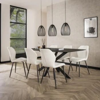 Hot HUUS Eetkamerstoel Lennie (per 4 Stuks) Zand