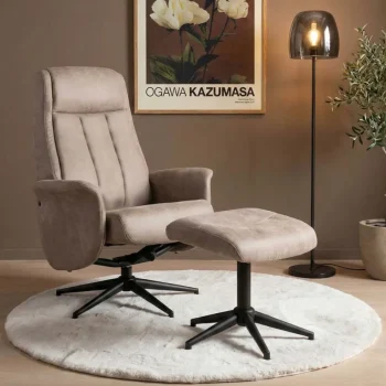 Clearance HUUS Relaxfauteuil Sam + Hocker